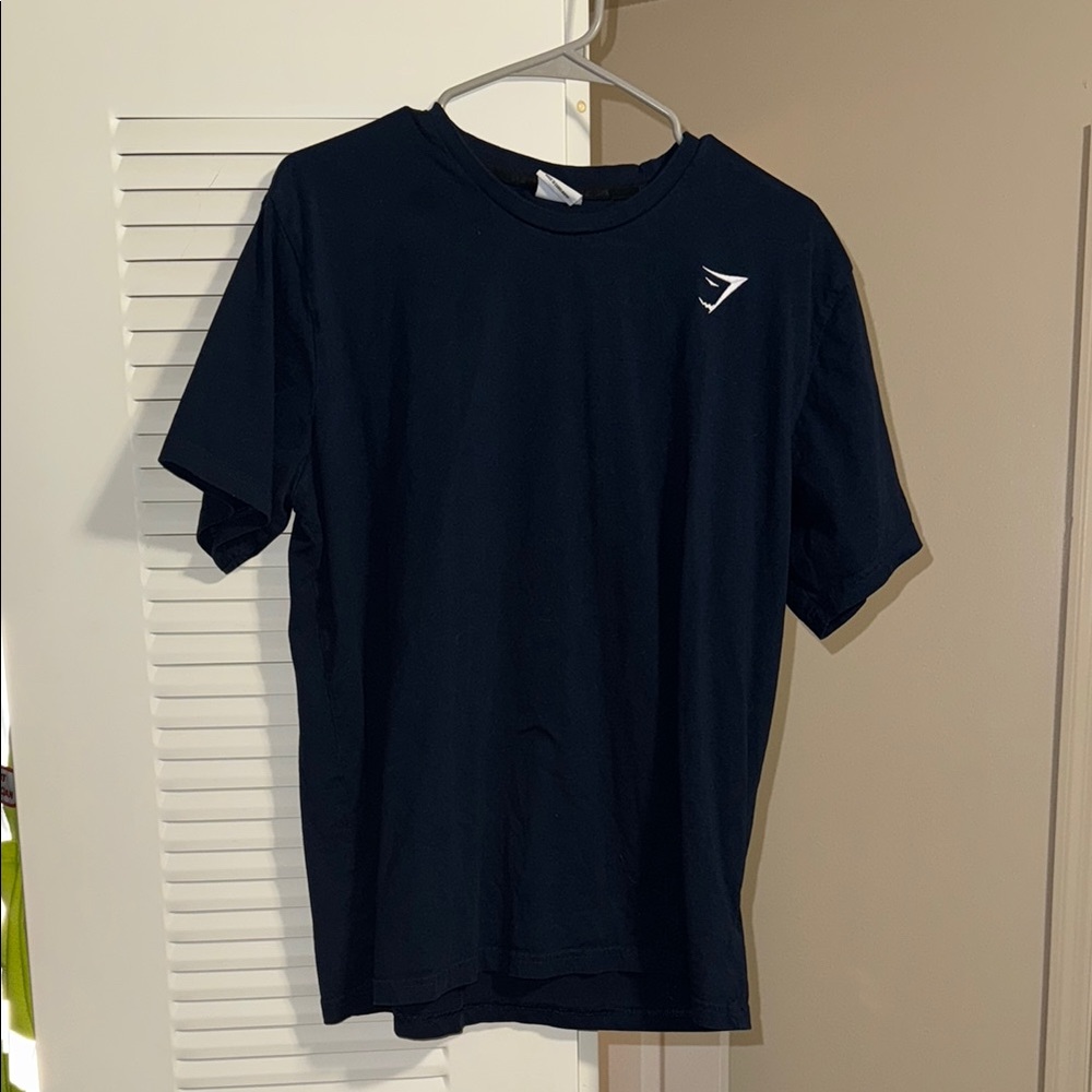 Navy Blue Gym Shark T-Shirt